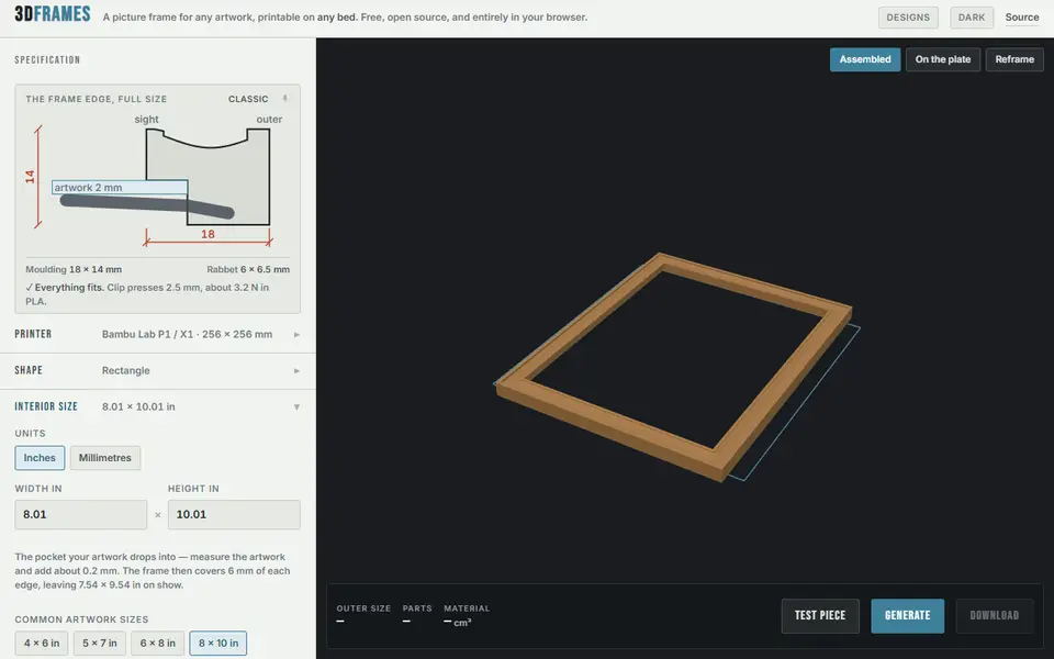 Screenshot of 3DFrames
