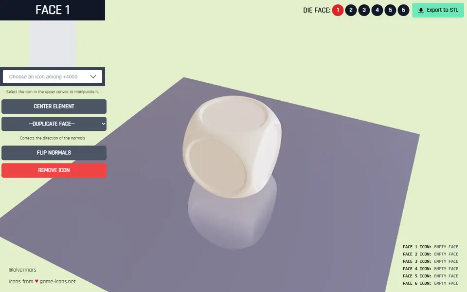 Screenshot of Dice Builder