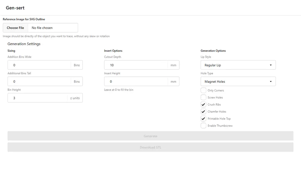 Screenshot of Gensert