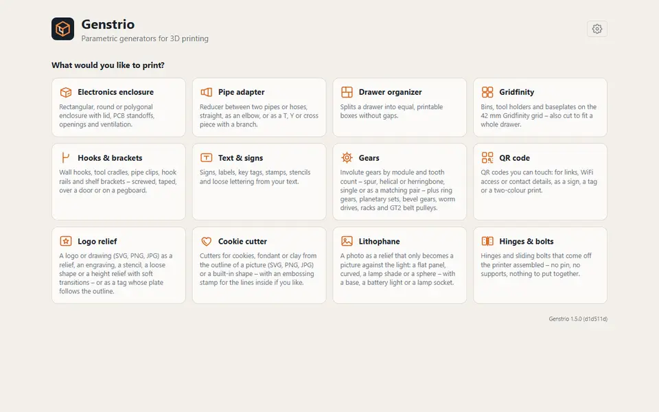 Screenshot of Genstrio