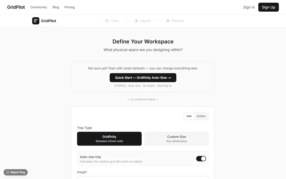 Screenshot of GridPilot