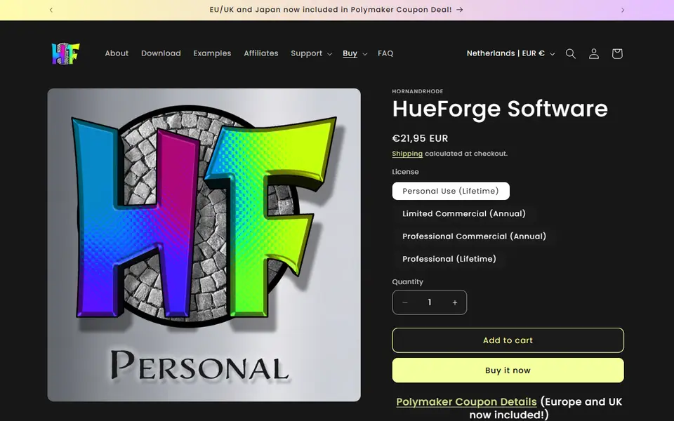 Screenshot of HueForge