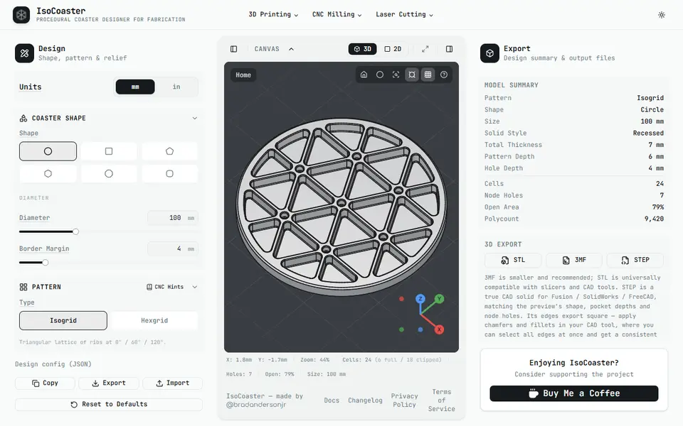 Screenshot of IsoCoaster