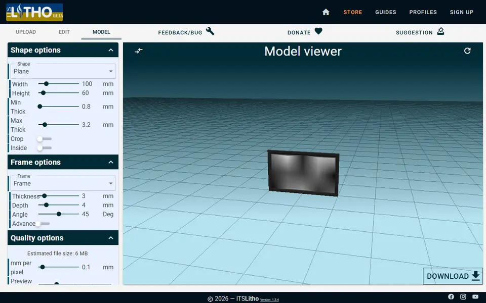 Screenshot of ItsLitho