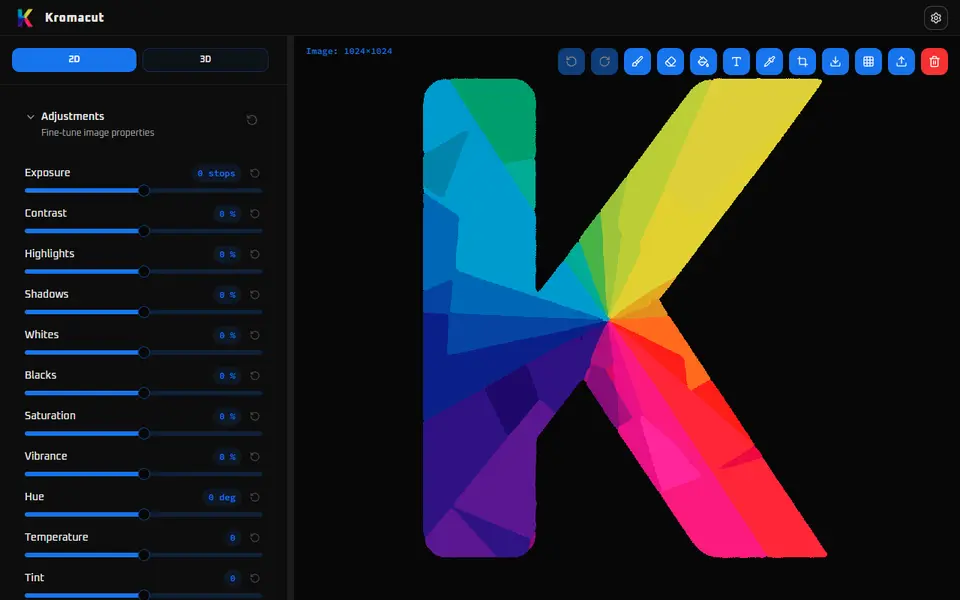Screenshot of Kromacut
