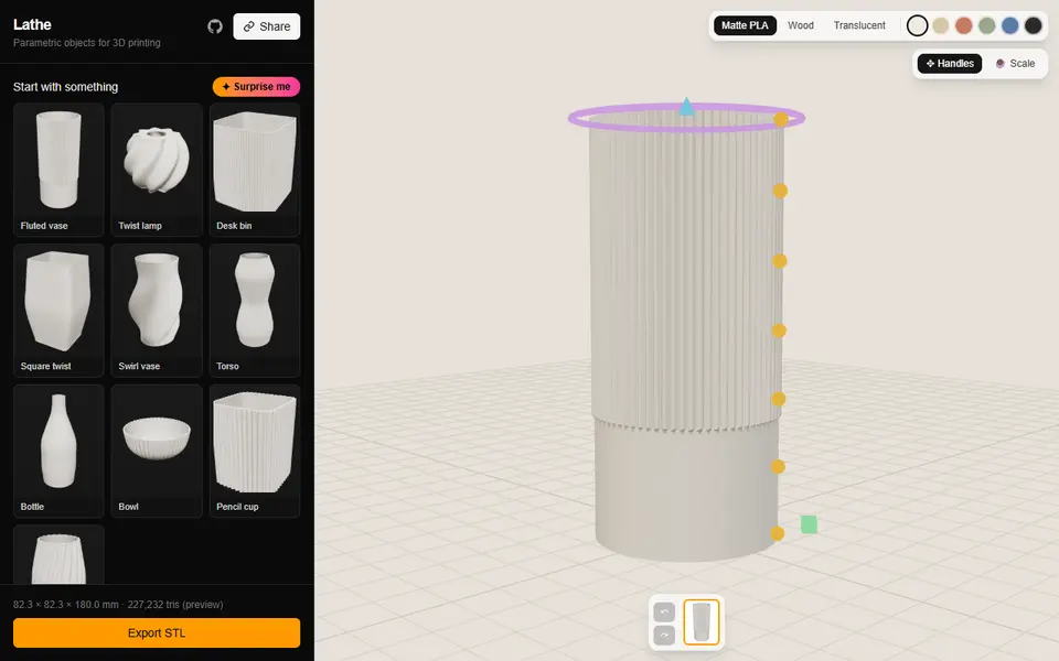 Screenshot of Lathe