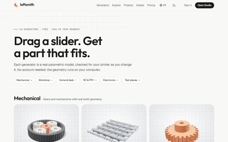 Screenshot of Loftsmith