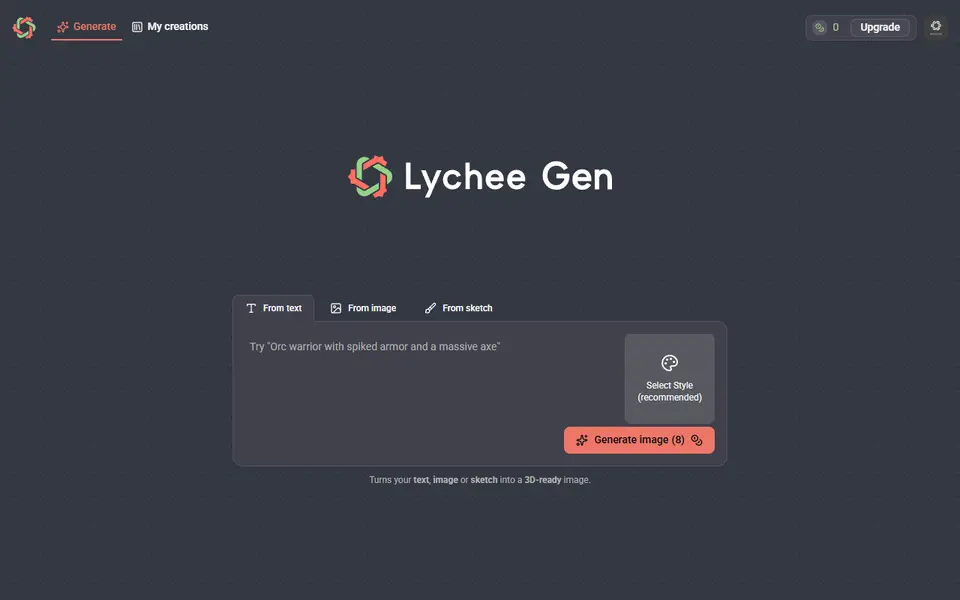 Screenshot of Lychee Gen