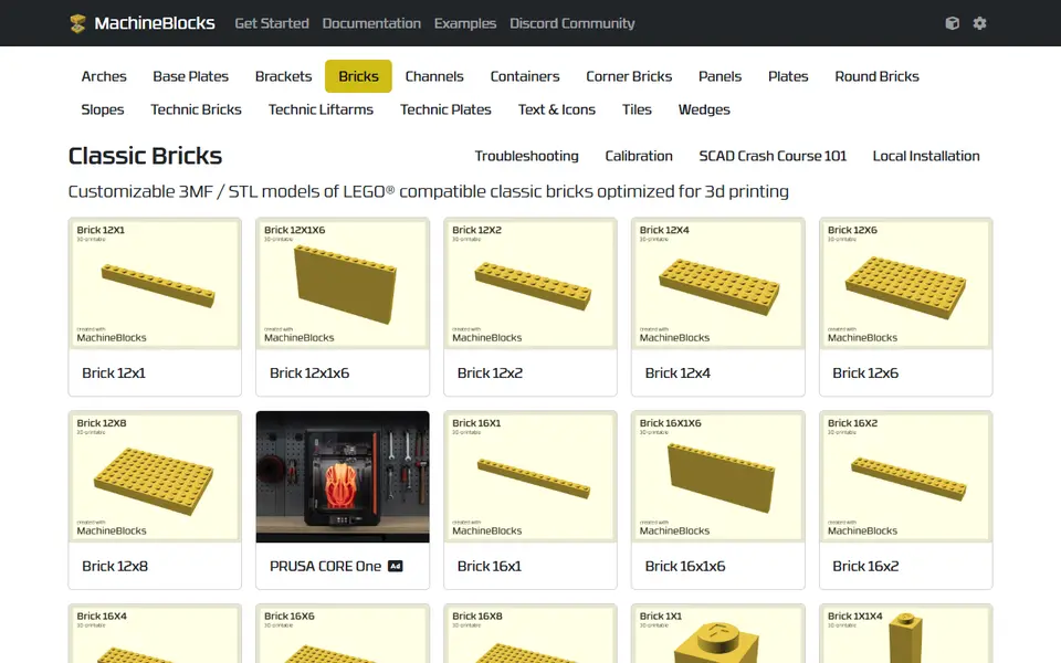 Screenshot of MachineBlocks