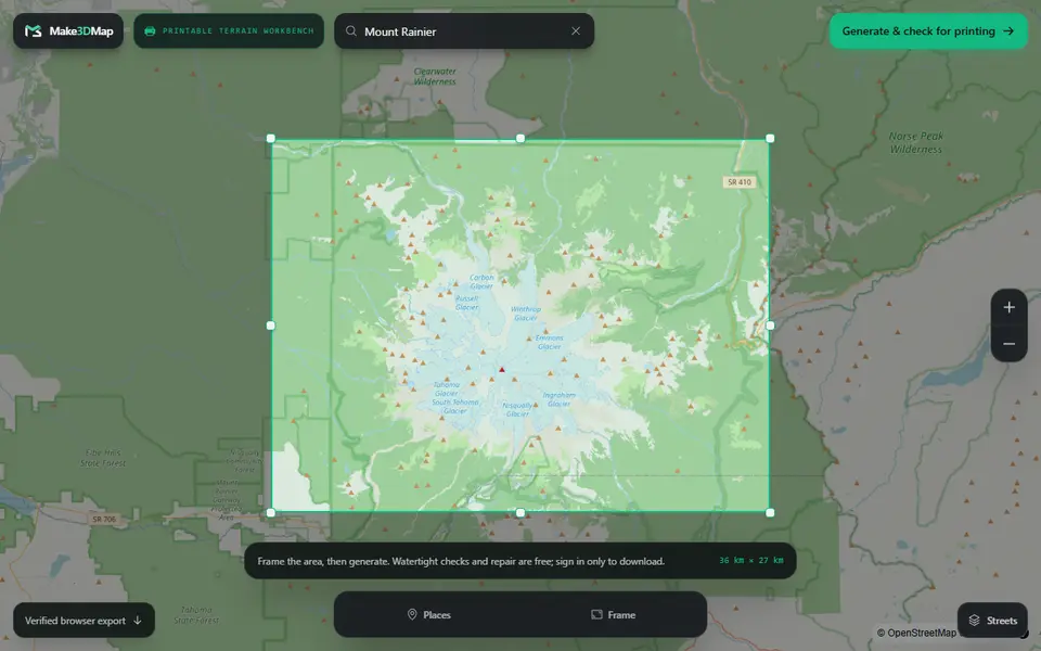 Screenshot of Make3DMap