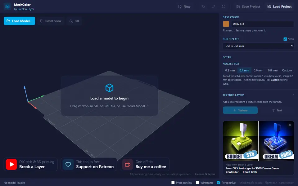 Screenshot of MeshColor