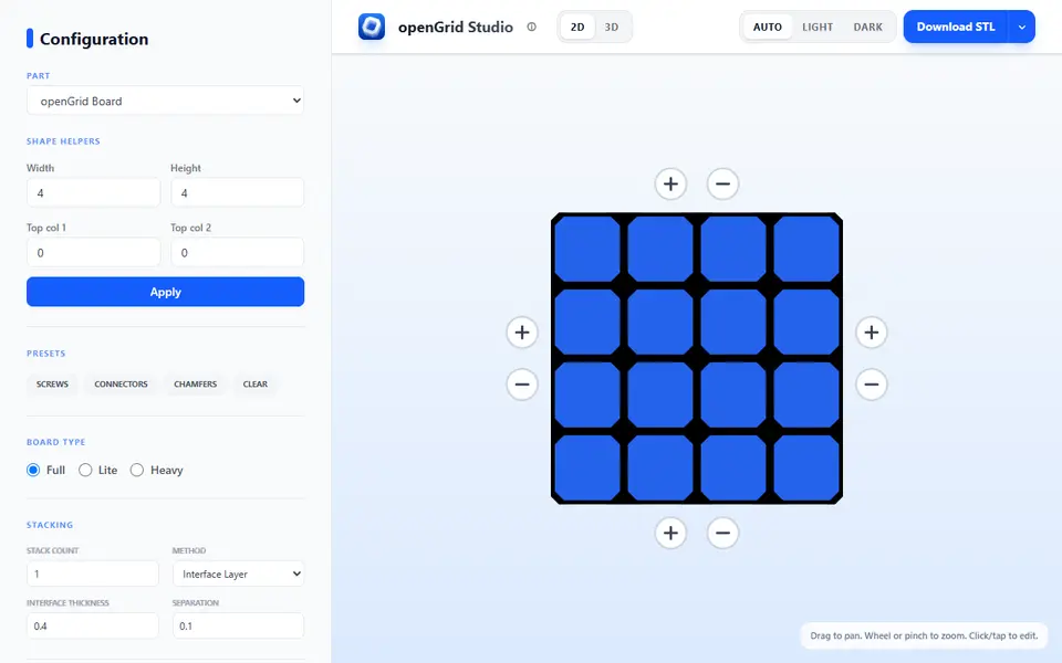 Screenshot of openGrid Studio