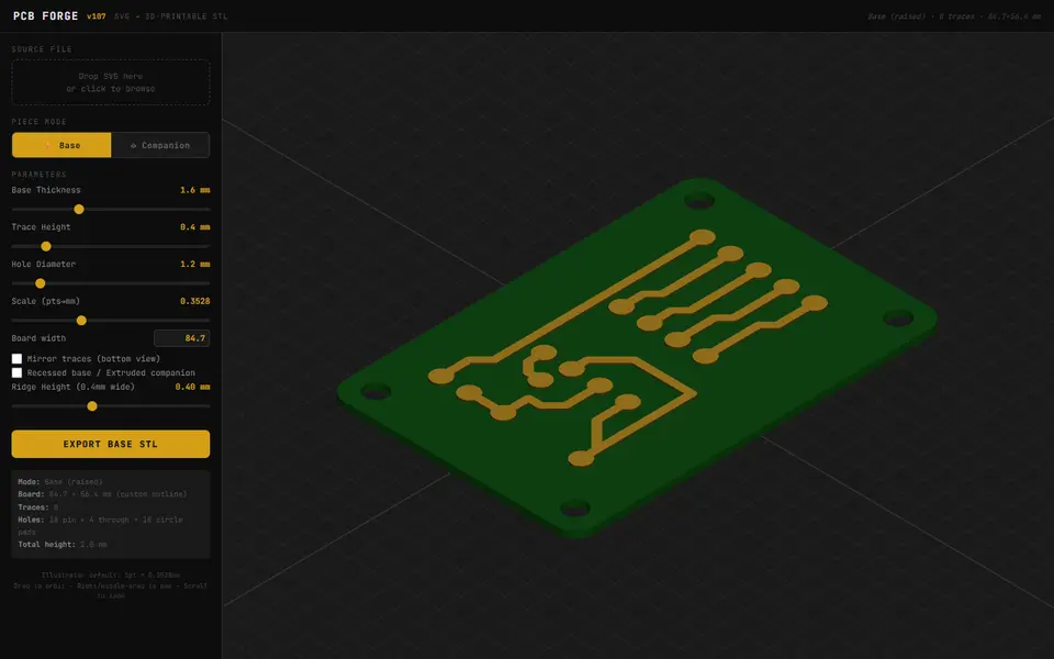 Screenshot of PCB Forge