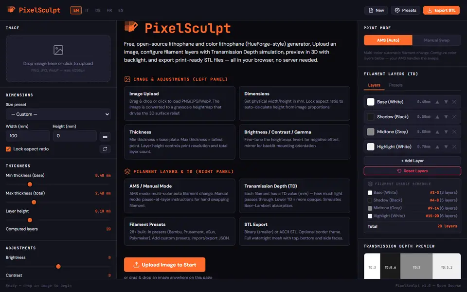 Screenshot of PixelSculpt