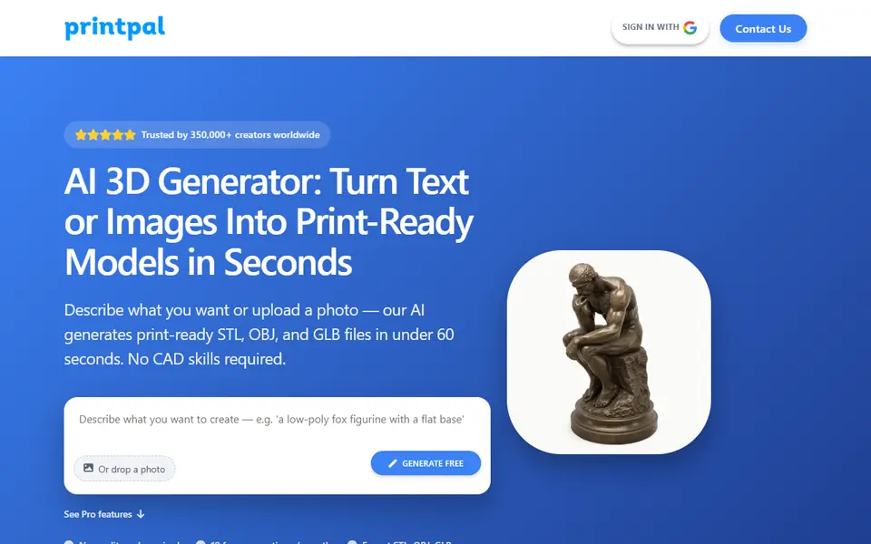 Screenshot of PrintPal
