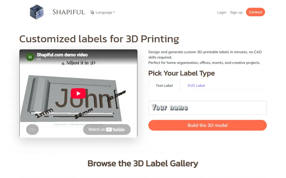Screenshot of Shapiful
