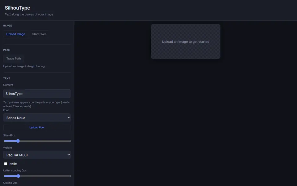 Screenshot of SilhouType