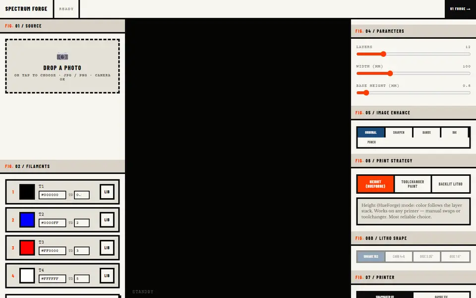 Screenshot of Spectrum Forge