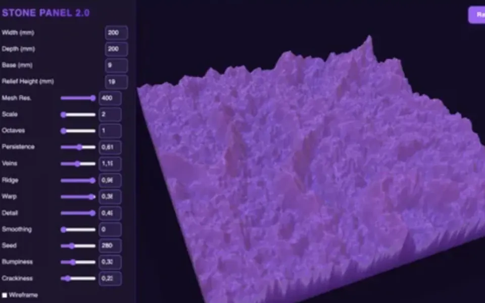 Screenshot of STONE PANEL 2.0 (AV_Creator)