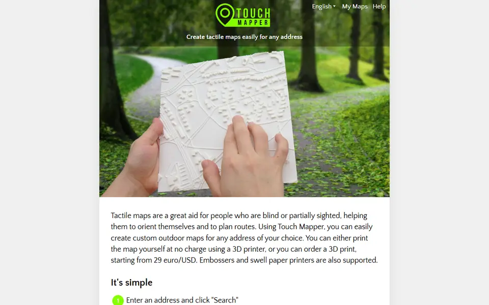 Screenshot of Touch Mapper