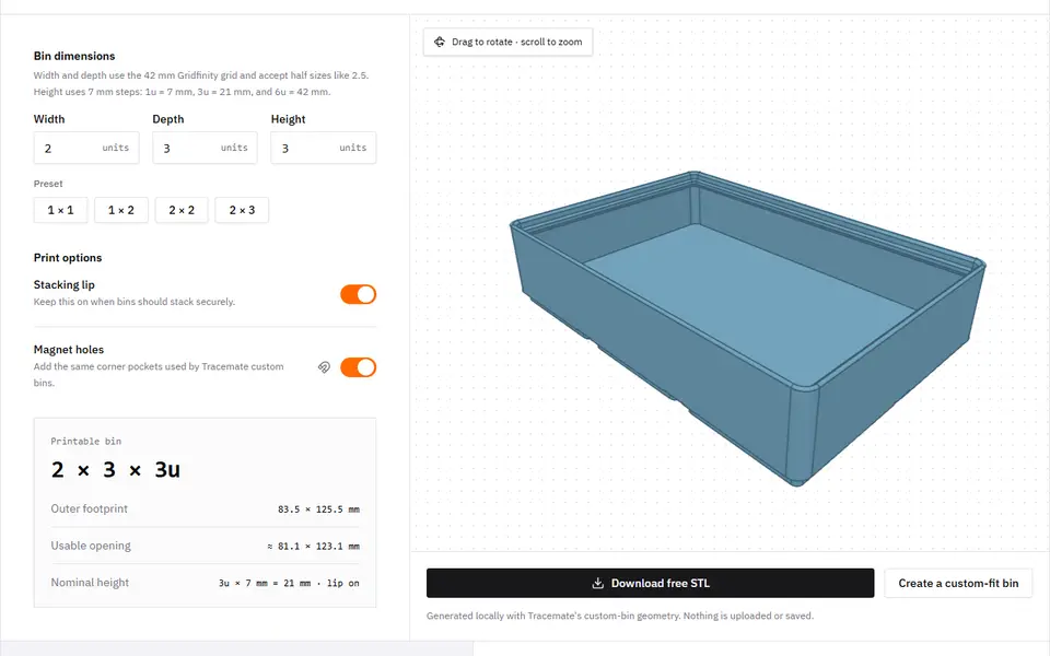 Screenshot of Tracemate